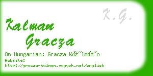 kalman gracza business card